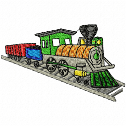 Trains Embroidery Design 5 Trains Embroidery Design 5